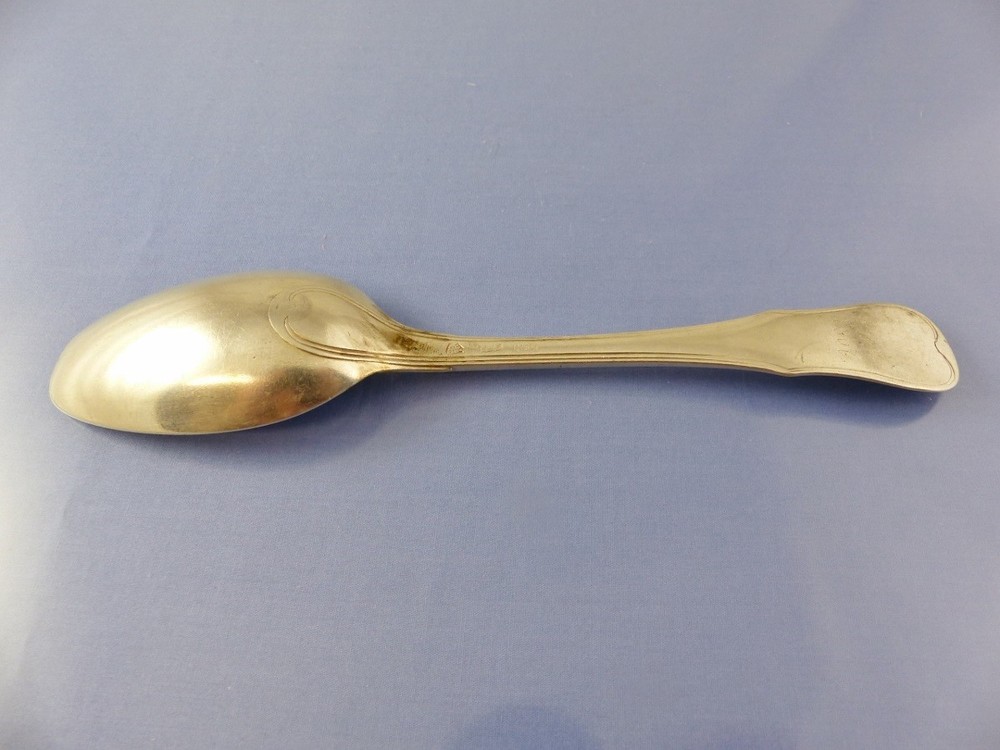 unknown EUROPEAN THREADED TABLE SPOON SILVER "FBH 1806"