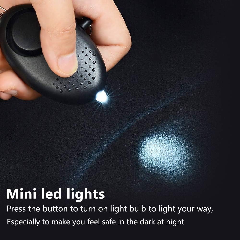 Safety Personal Alarm Keychain - Black 1pc