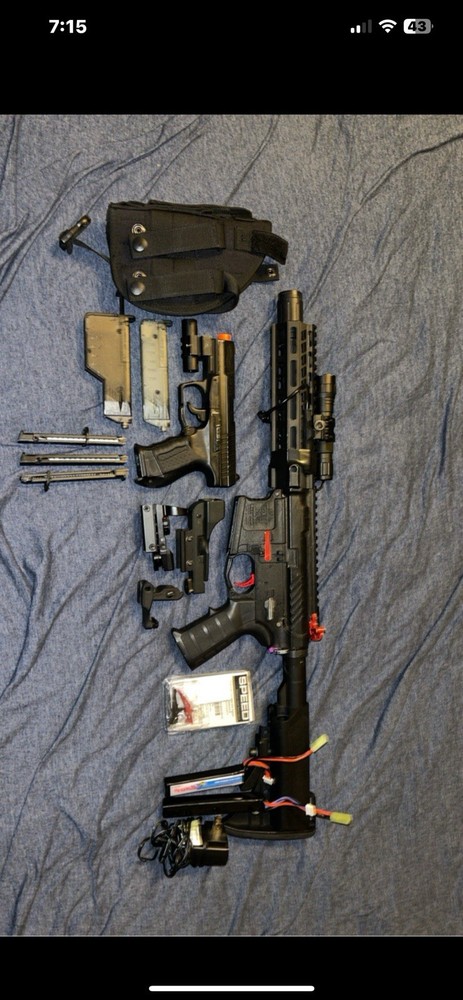 Airsoft SSG M4 and other equipment