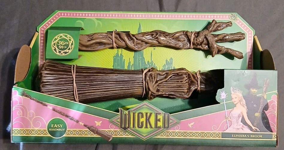New WICKED Elphaba's Broom 36" Easy Assembly