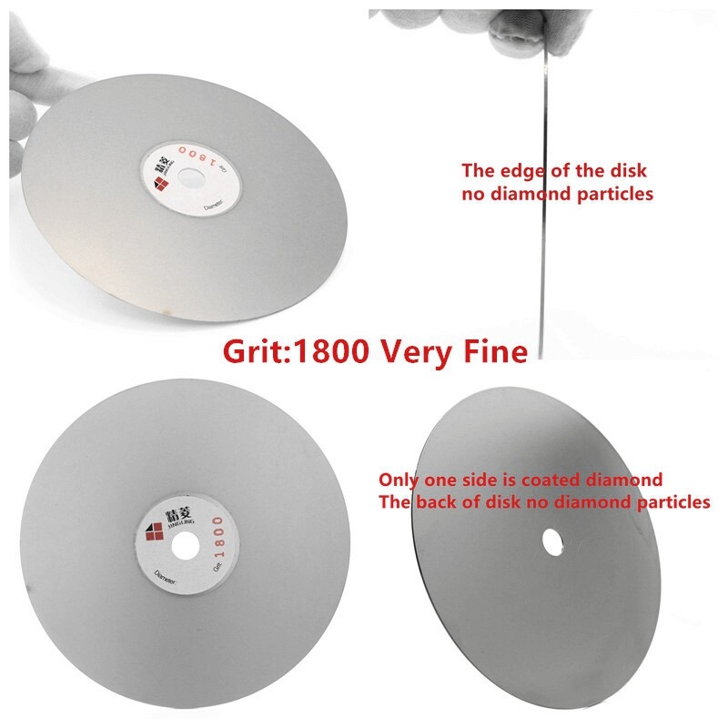 4Pcs 6" inch Grit 60-3000 Diamond Grinding Discs Set Flat Lap Disk lapping Wheel