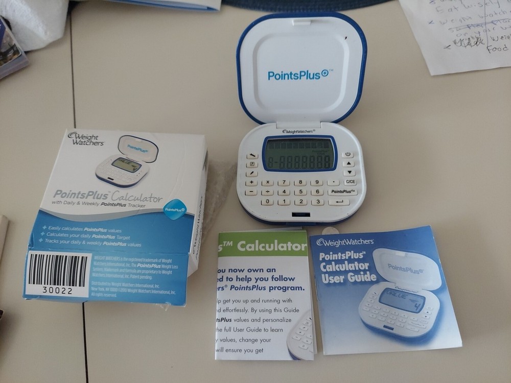 WEIGHT WATCHERS POINTS PLUS CALCULATOR PLASTIC WORKING IN BOX