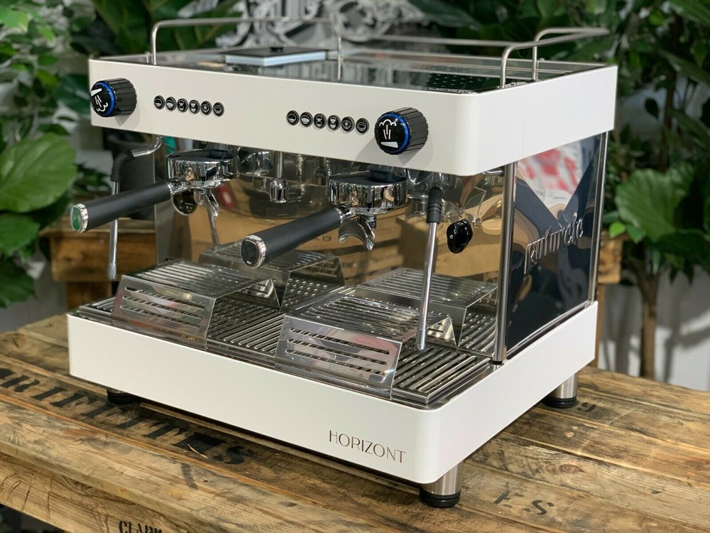 FUTURETE HORIZONT COMPACT 2 GROUP NEW WHITE TANKED ESPRESSO COFFEE MACHINE CAFE