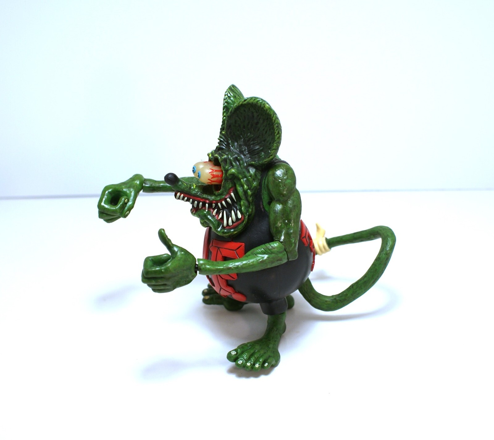 Hard to find Rat Fink " Big Daddy" ED Roth PVC Action Figure Adult collectible