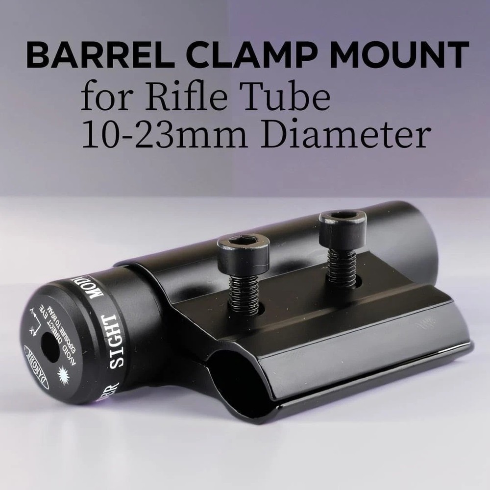2 Pack Red Laser Sight Barrel Clamp Mount Rifle Shotgun Press Button