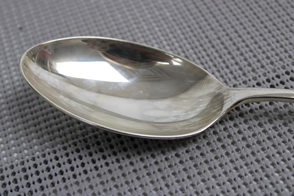 Vintage S G Silver Guild Extra Large 13.5” Fiddle Back Serving Spoon
