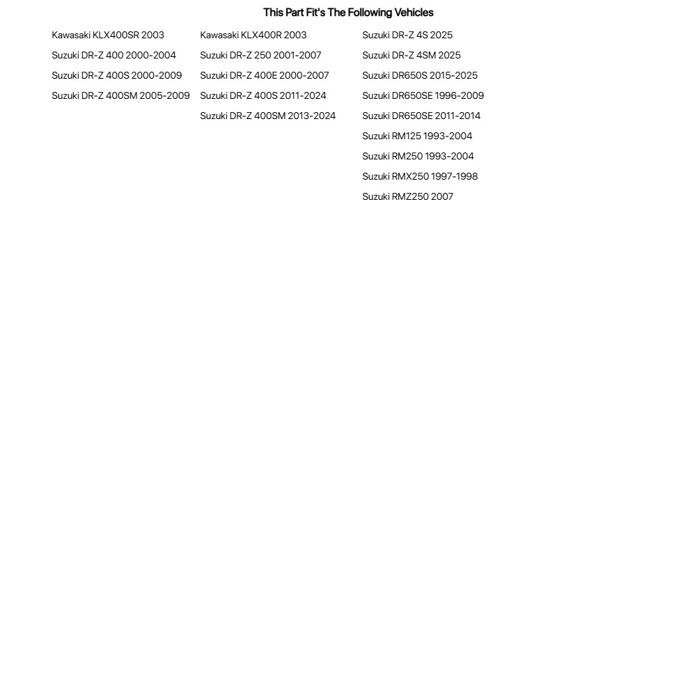 Tusk Steering Stem Bearing Kit For SUZUKI RM125 1993-2004