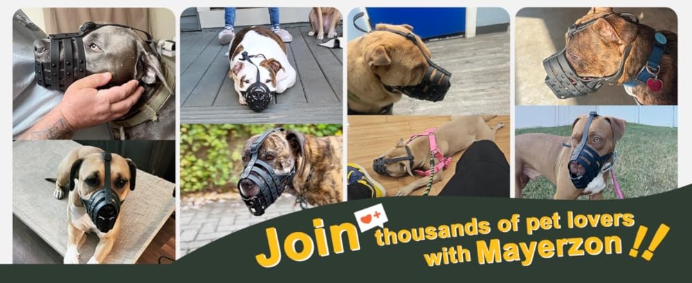 Pitbull Muzzle for Lar Medium Sized Dogs to Prevent Biting