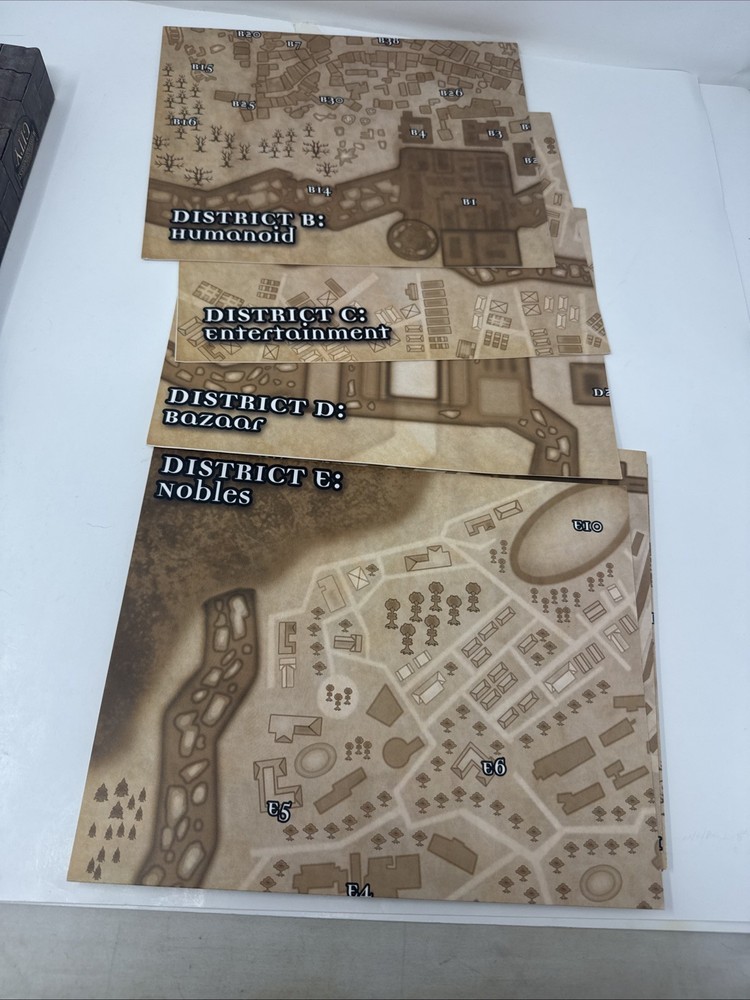 Worlds Largest City Dungeons & Dragons 3rd Edition Hardcover missing one Map