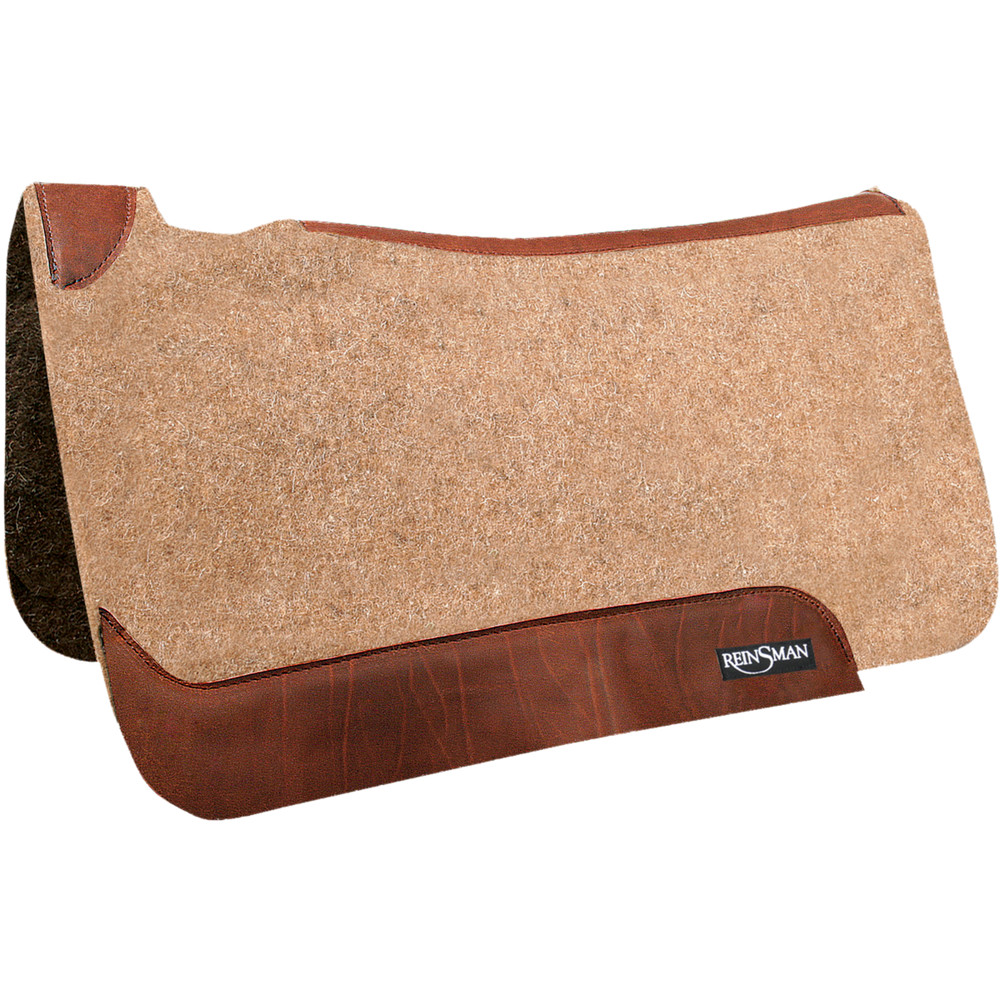 Reinsman Square Wool Contour Saddle Pad 3/4" Thickness Wool Bottom