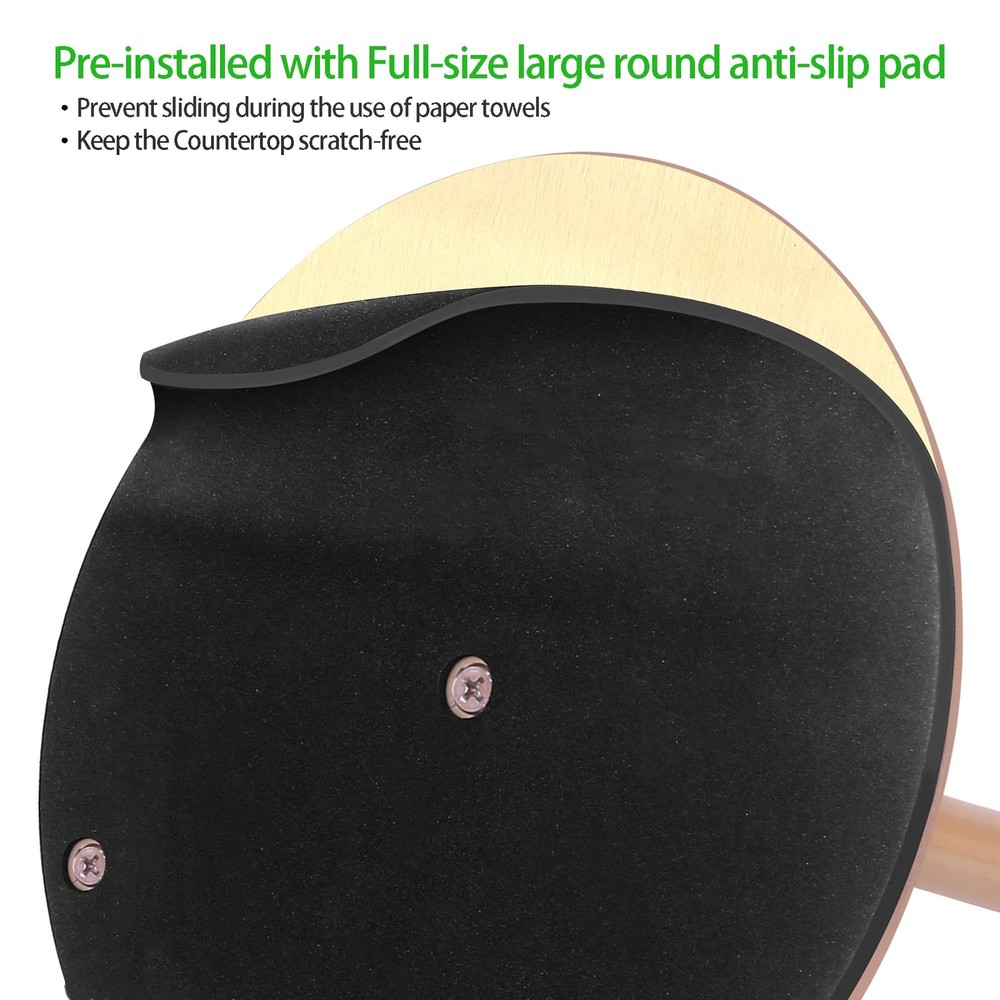OBODING Gold Countertop Paper Towel Holder,