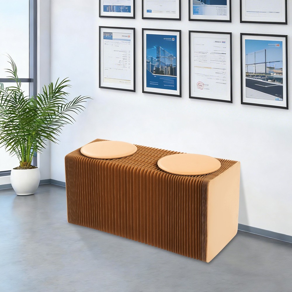 Folding Craft Bench, Foldable Shoe Changing Stool,Heavy-Duty Folding Craft Bench