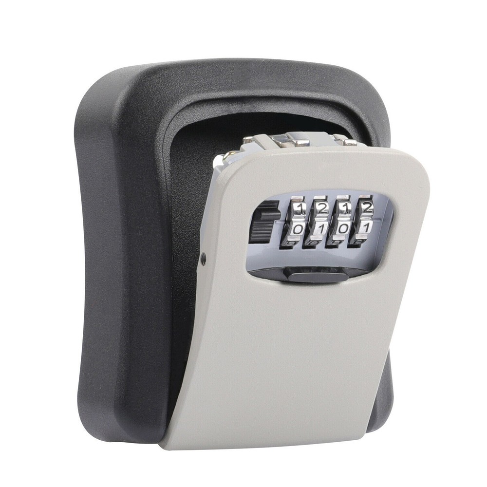 4 Digit Key Safe Lock Box Wall Mount Combination Security Storage Case Organizer