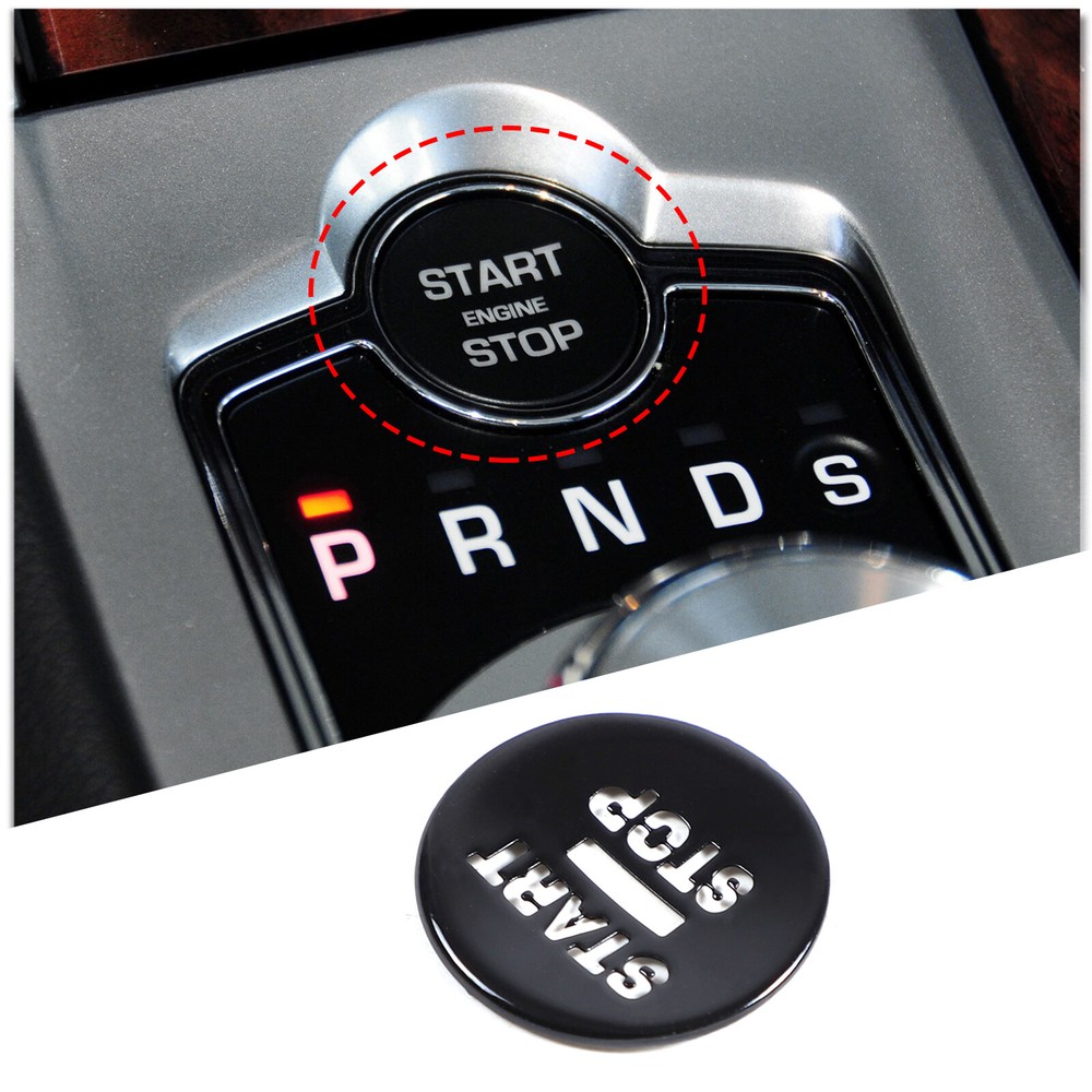 Glossy Black Engine Start Stop Push Button Switch Cover For Jaguar XF 2008-2015