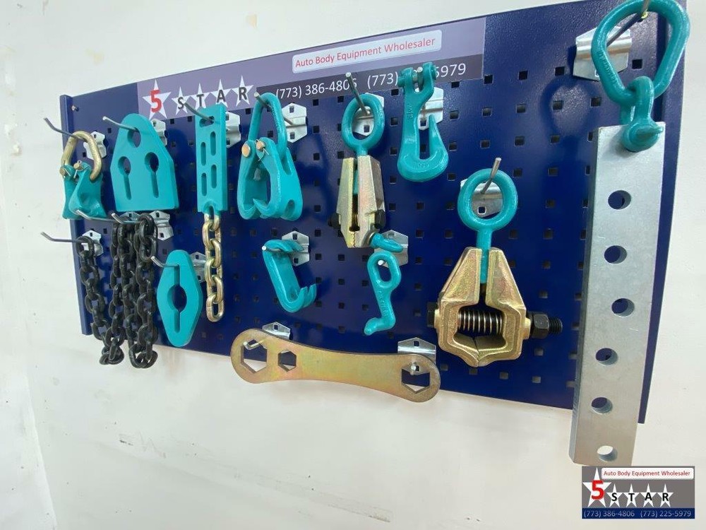 SET#40 - 13 PIECE SET HEAVY DUTY AUTO BODY FRAME MACHINE PULLING TOOLS CLAMPS