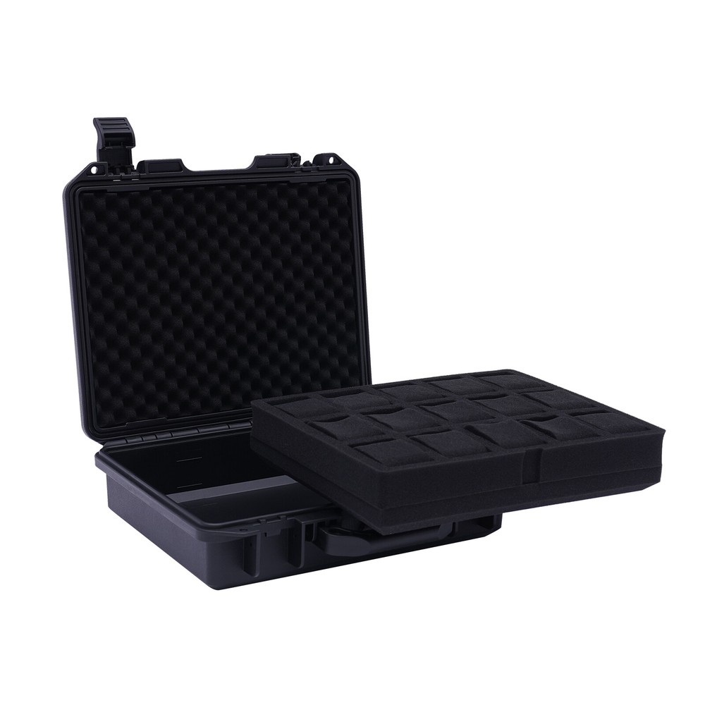 15 Slots Plastic Suitcase Display Storage Case Waterproof Watch Storage Box Case