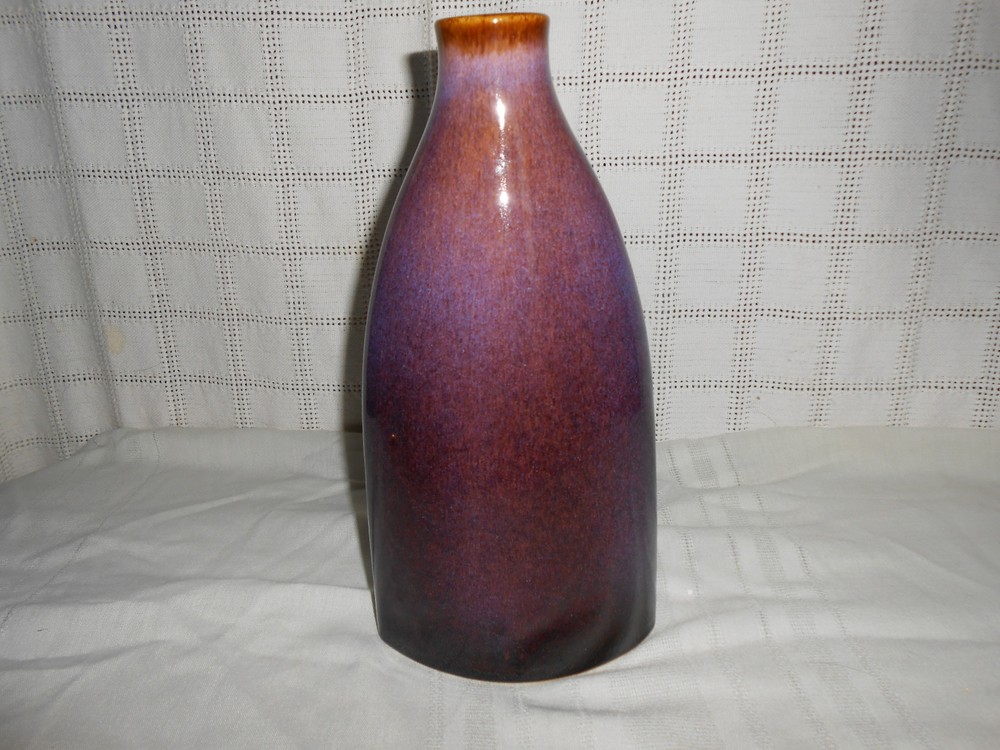 Ceramic home decor bottle, vase 12"