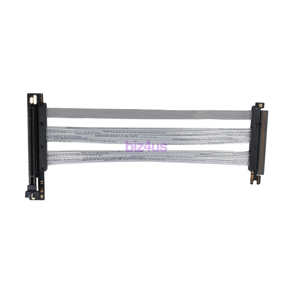 30CM 90 Degree PCIE 4.0 Extension Cable 16x Shielded High Speed GPU Riser Cable