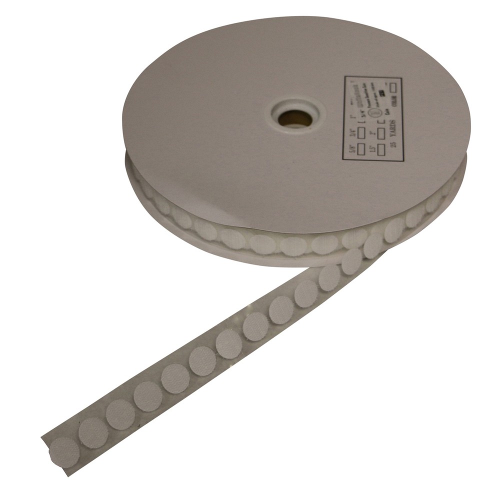 FindTape 3/4-inch Diameter Hook and Loop Self-Adhesive Dots: 50 per roll / Hook