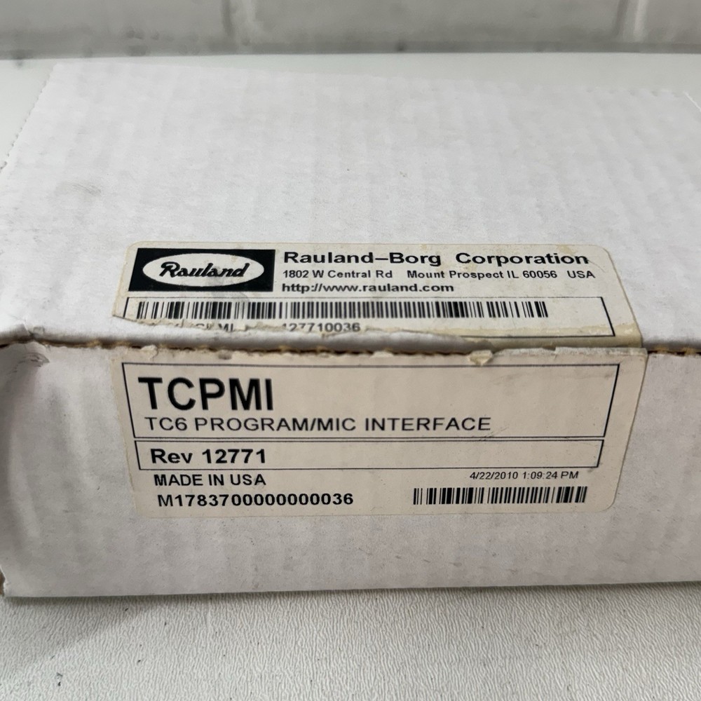 NEW - Rauland-Borg TCPMI TC-6 Program/Mic Interface