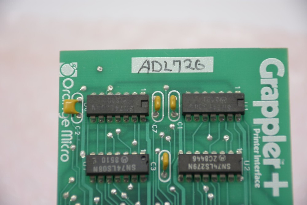 Vintage Orange Micro Grappler+ Printer Interface Card 710 MI 10001 Untested