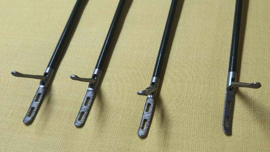 4pc Laparoscopic Croce olmi Grasping Forceps 5mmx450mm Surgical Instruments