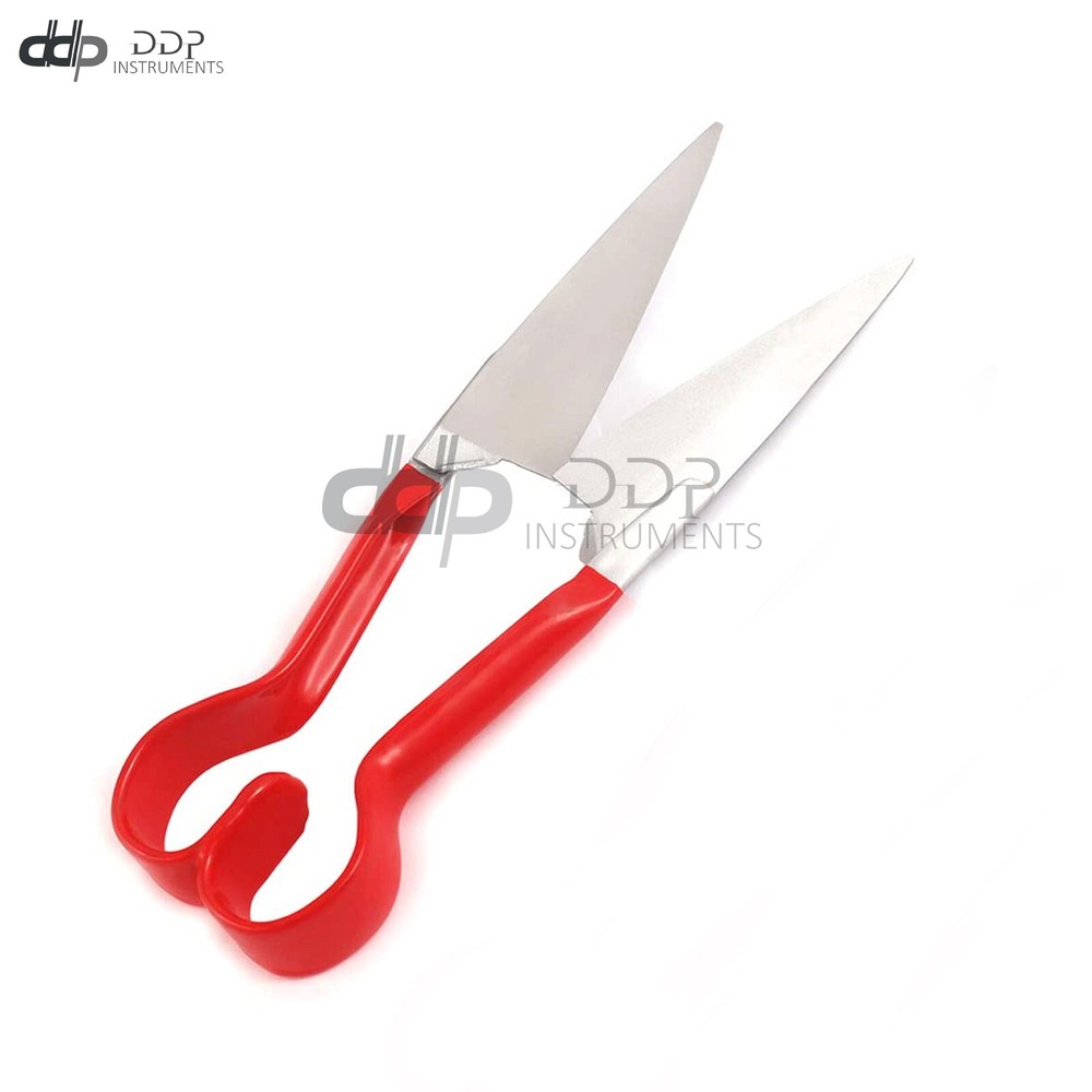 Double Bow Sheep Shears Trimming Tagging Blocking Red Grip 6'' Blade