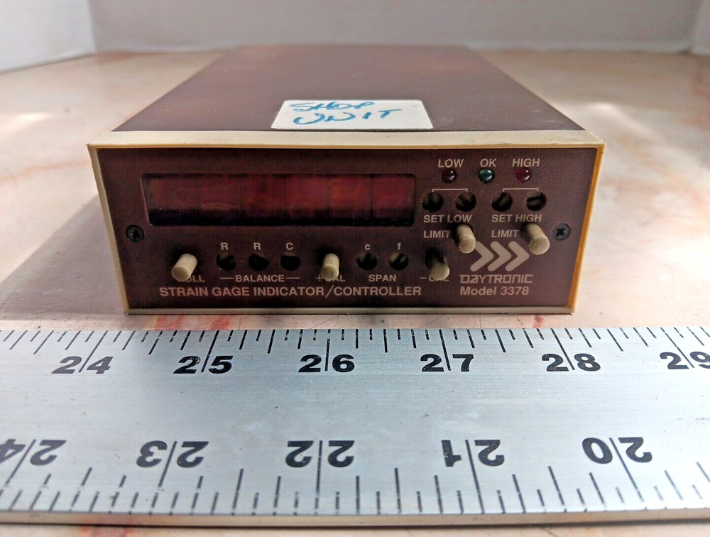 DAYTRONIC MODEL 3378 STRAIN GAGE INDICATOR/CONTROLLER