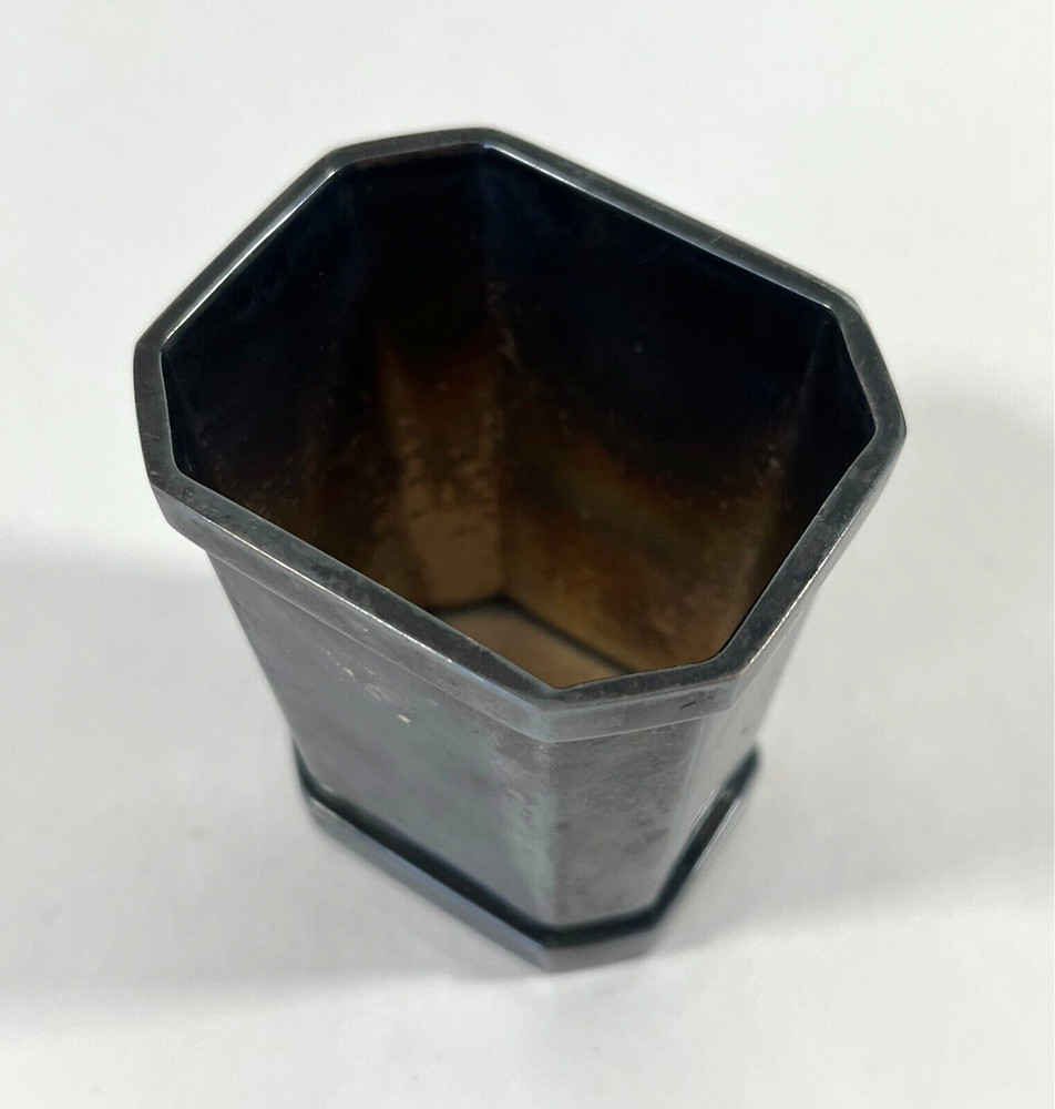 Vintage St. James Brazil Silverplate Octagonal Mini Cup 2.5"
