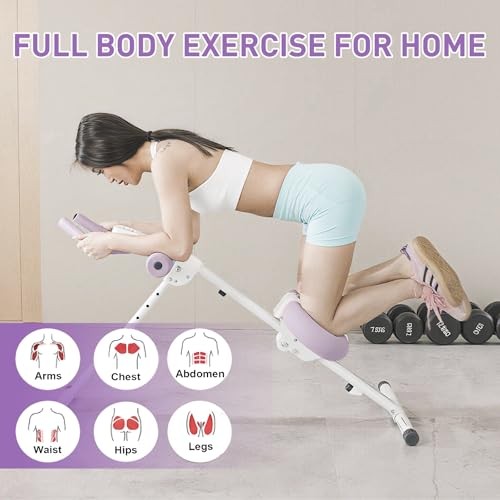 Ab Machine, Ab Workout Equipment Abdominal Trainer, Adjustable Abdominal