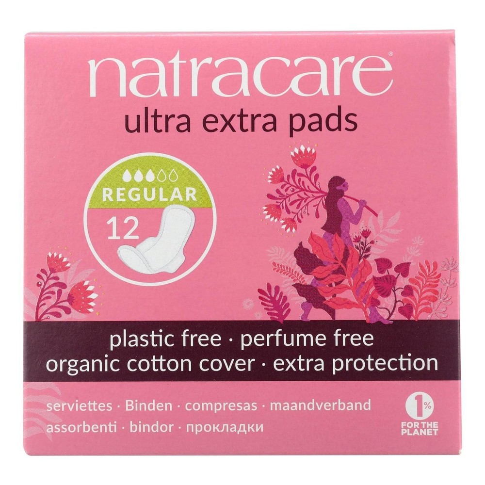 Ultra Extra Pads W/wings - Normal - 12 Count