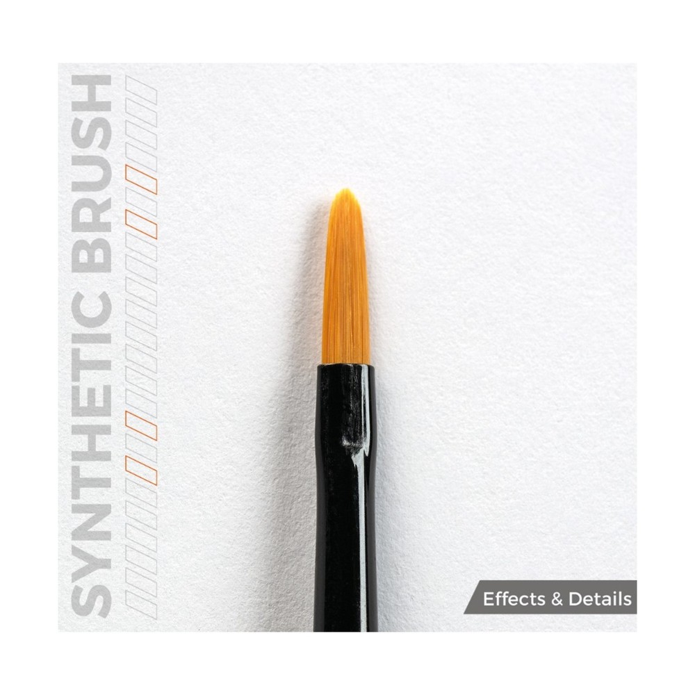 AK Brushes Synthetic Brush - Filbert 2 New