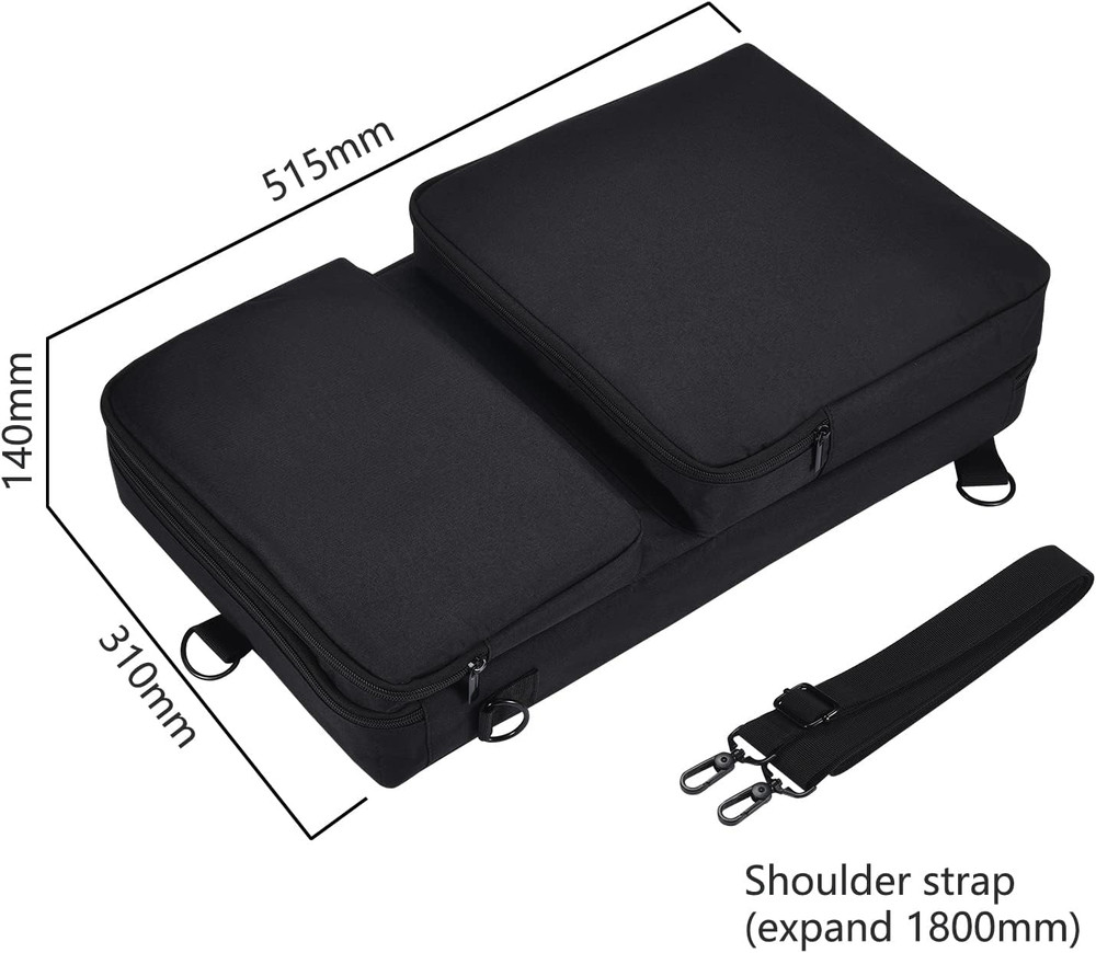 Padded DJ Controller Case for Pioneer DDJ-FLX4, DDJ SB3 400, Protector Bag Backp