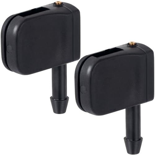 2pcs 3-way Adjustable Aimable Car Front Windshield Washer Wiper Sprayer Arm