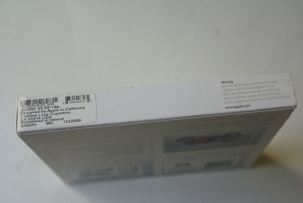Apple iWork '09 Retail V9.0 MB942D/A Install DVD Full Retail Version for Mac