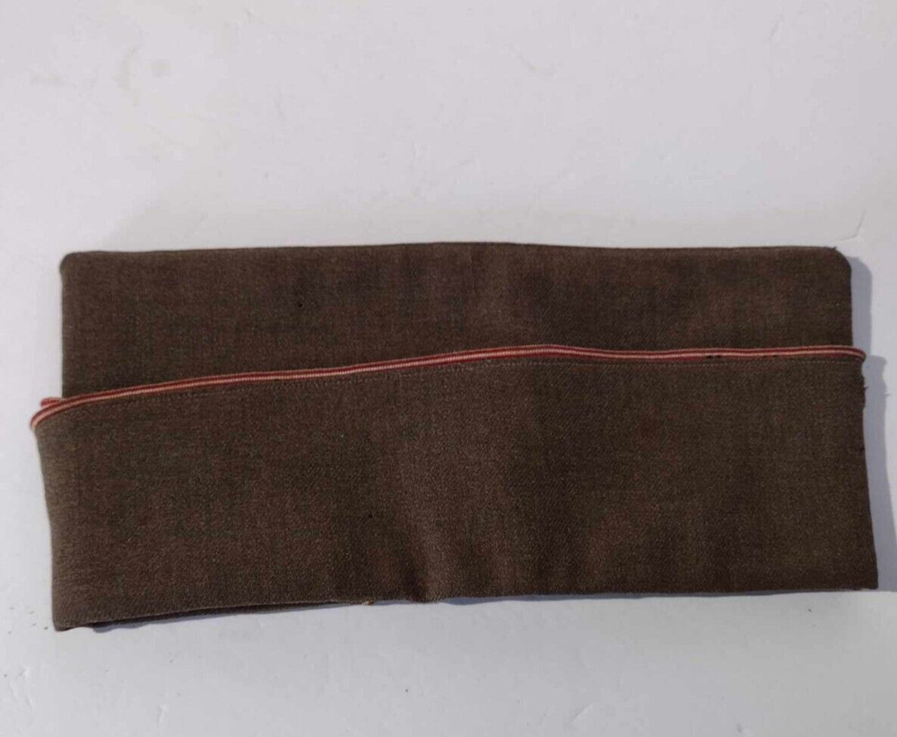 WW2 US Army Engineer Overseas Cap Red White Piping