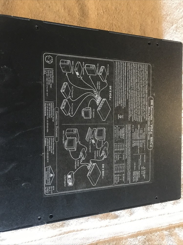 Extron SW2 VGA Xi Mac Auto Switch Pre-Owned