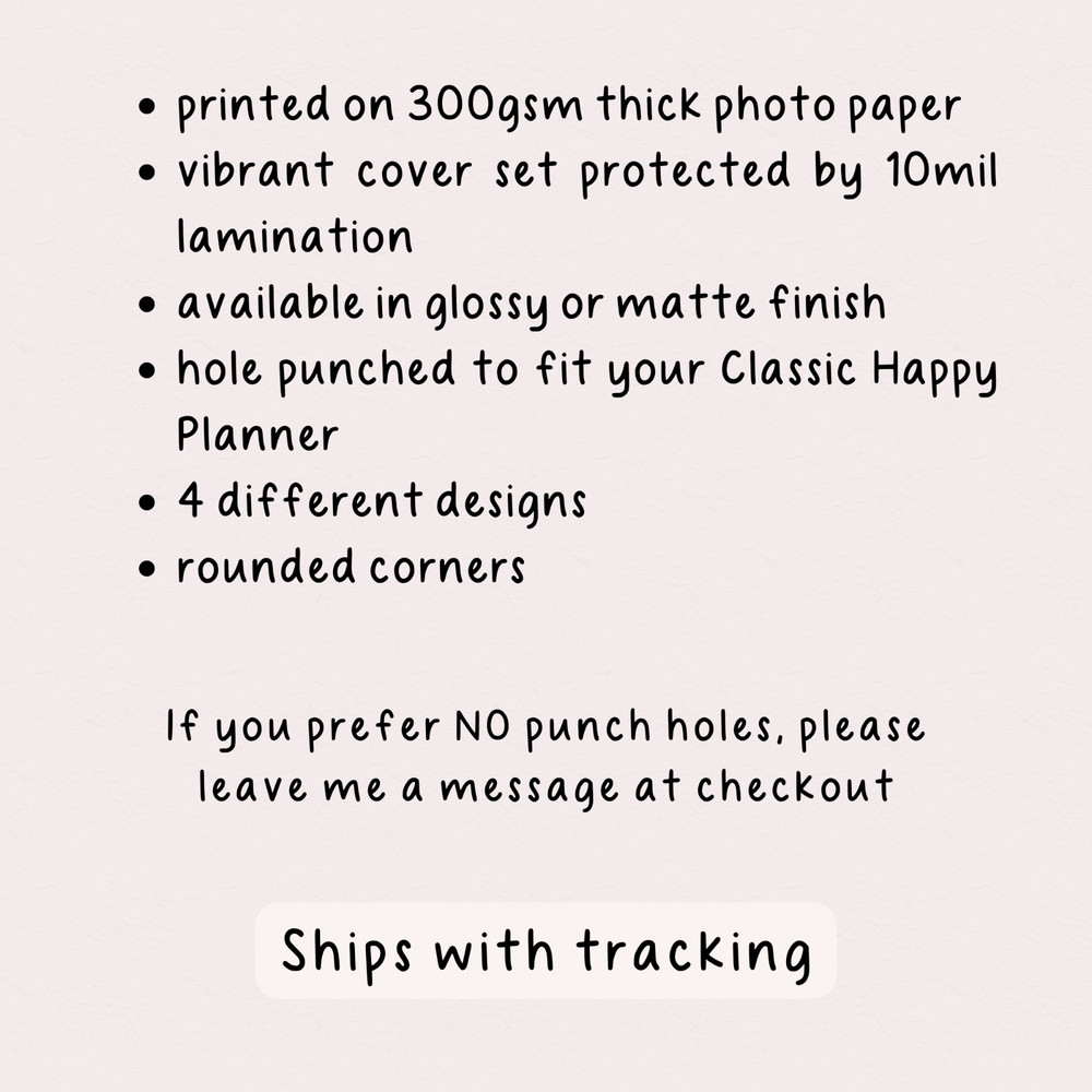 Rainbow Drink Classic Happy Planner Cover