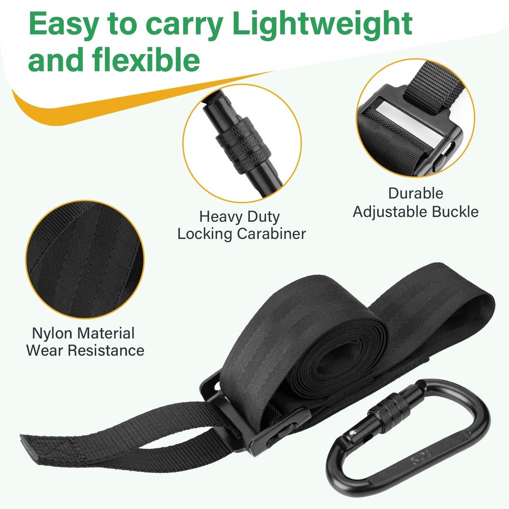 Quick-Connect Treestrap Compatible with Muddy - Hunting Harness Black