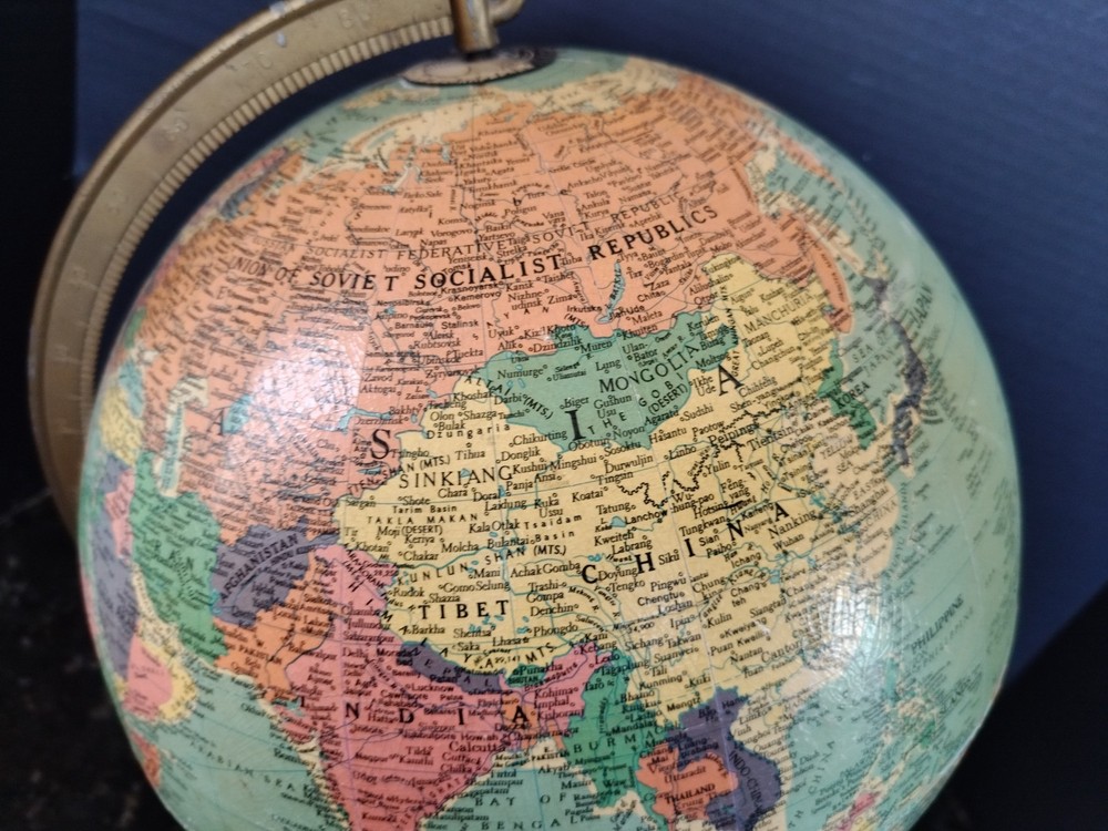 Vintage 1950s REPLOGLE 12" Reference Globe
