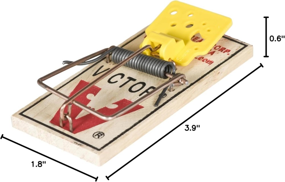Victor Plastic Pedal Snap Mouse Trap 12 Pack, M035-12, Time-Tested Performance