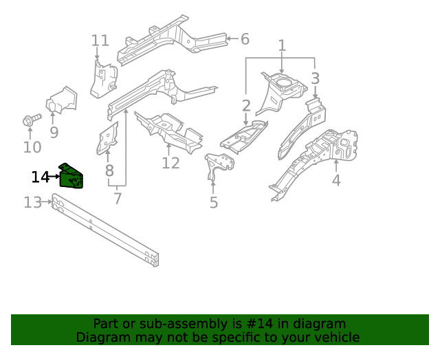Genuine Nissan Support Bracket G5216-5SAMA