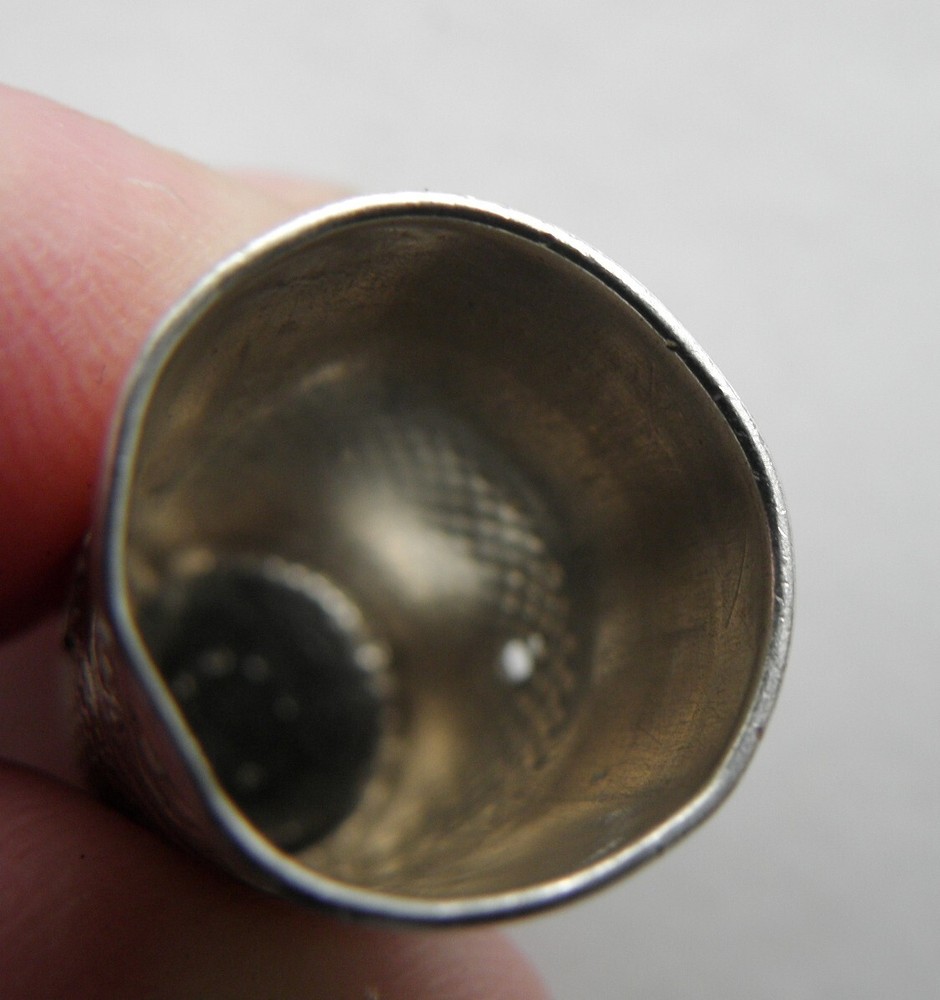Lot 3 Antique Soviet Empire Thimbles Silver Socialist Art