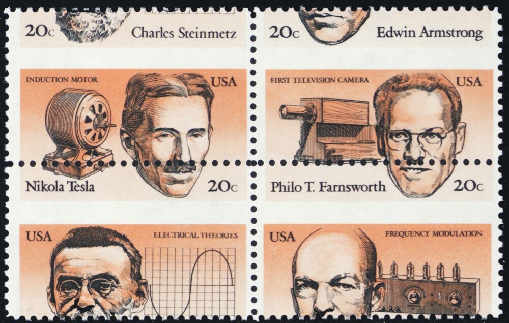 2058a, Mint NH 20¢ Large Misperforation Error Block - Stuart Katz