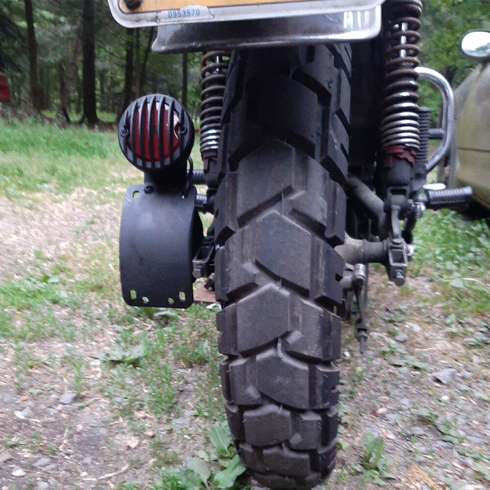 Motorcycle Side Mount License Plate Bracket Tail Light Holder For Harley Bobber