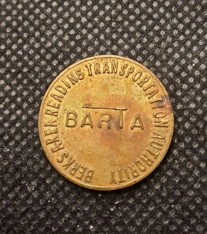 BARTA BERKS AREA READING AUTHORITY TRANSPORTATION TOKEN! e2780UXX