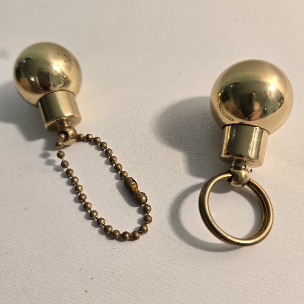 2pc 1-inch Solid Brass Ball for Ceiling Fan Lamp or Lighting