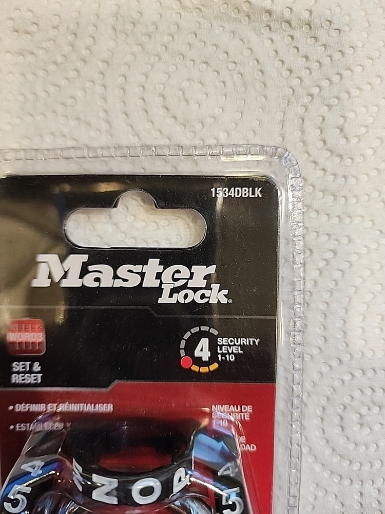 NICE! Master Lock 4 Digit Combination Padlock NIP