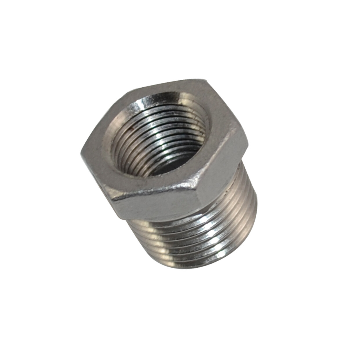 1/2” to 3/8" NPT threaded SS 304 HEX Reducing bush Pipe Reducer Fitting Adapter