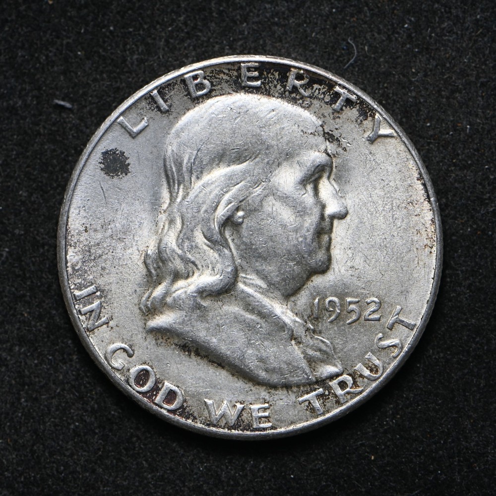 1952-S Franklin Silver Half Dollar (cn16410)
